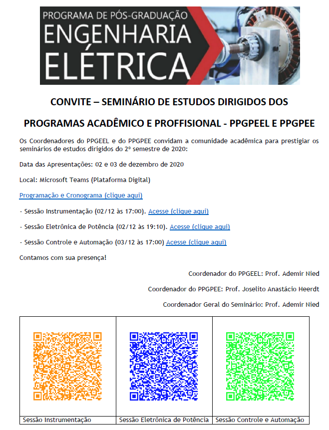 Programa De Pós Graduação Profissional Em Engenharia Elétrica