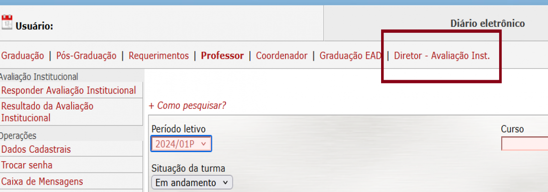 <p>Acesse o siga : https://siga.udesc.br e faça seu login.</p>
